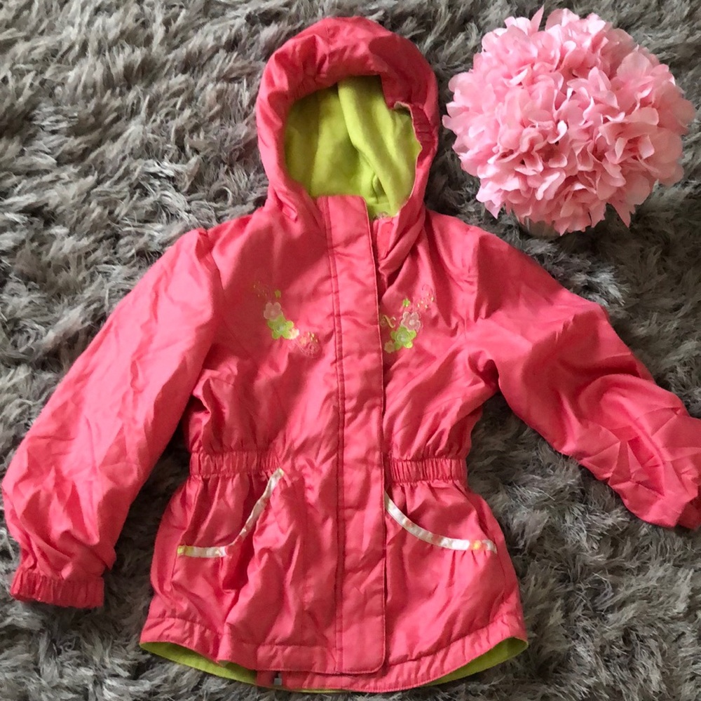 Zero exposur 6X pink lime flower jacket 6 girls S